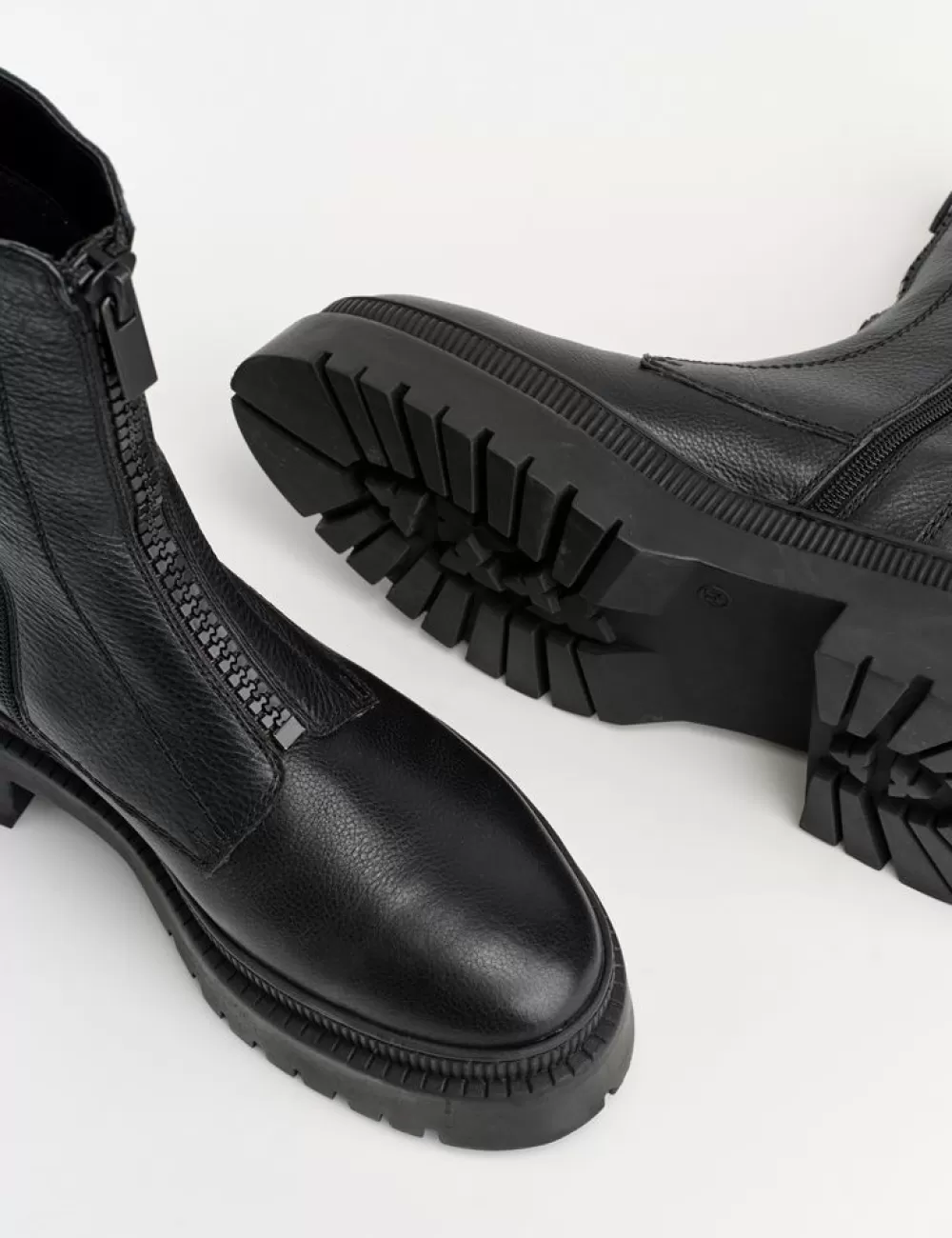 GERRY WEBER Botki Z Gladkiej Skory Z Zapieciem Na Zamek Blyskawiczny Na Przodzie Outlet
