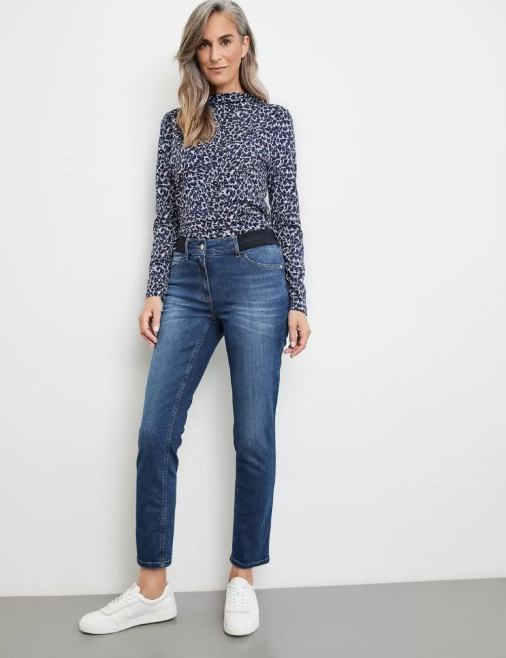 GERRY WEBER Dżinsy O Dl. 7/8 Perfect4Ever Z Elastycznym Pasem Sale