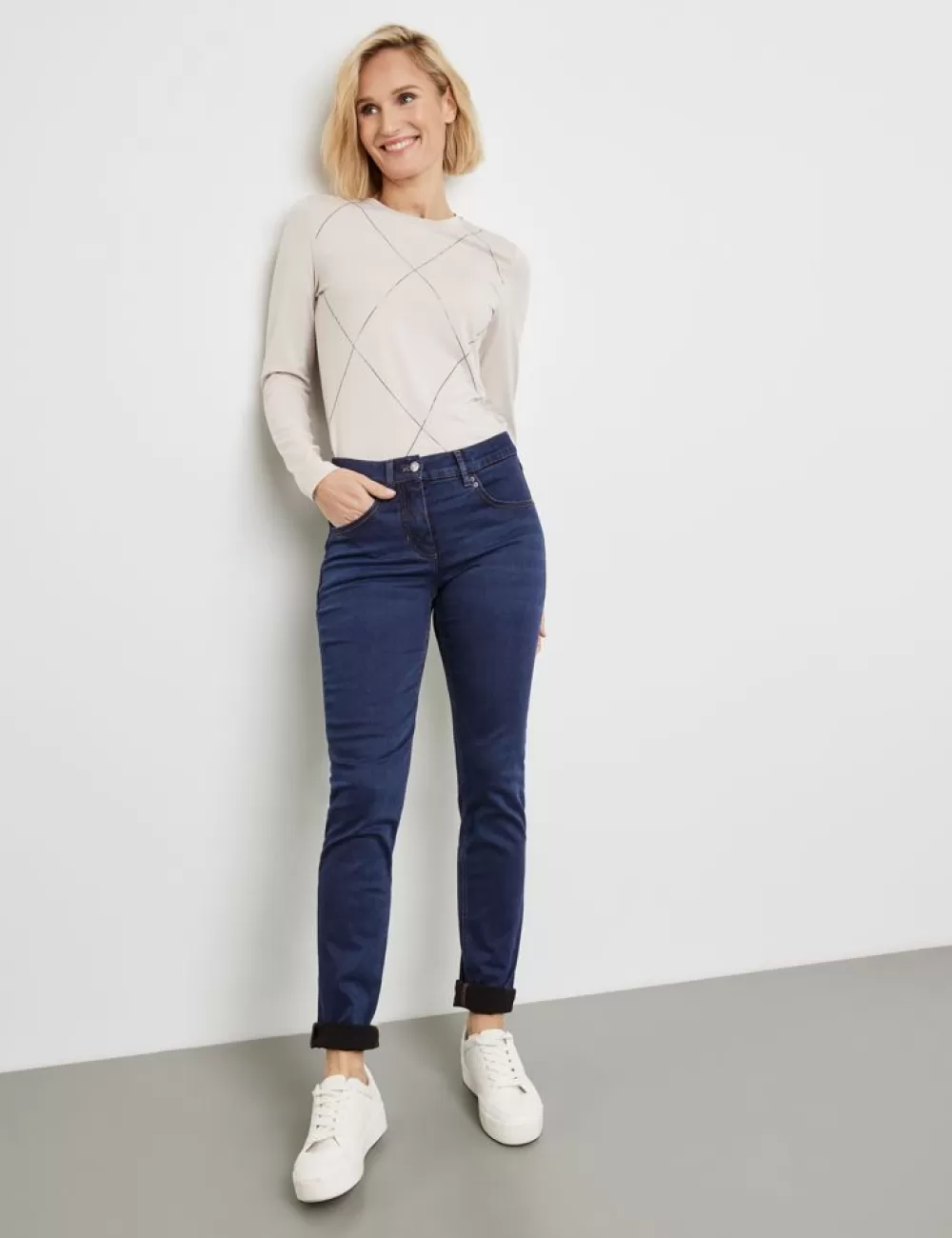 GERRY WEBER Dżinsy Z 5 Kieszeniami Slim Fit Best4Me Best