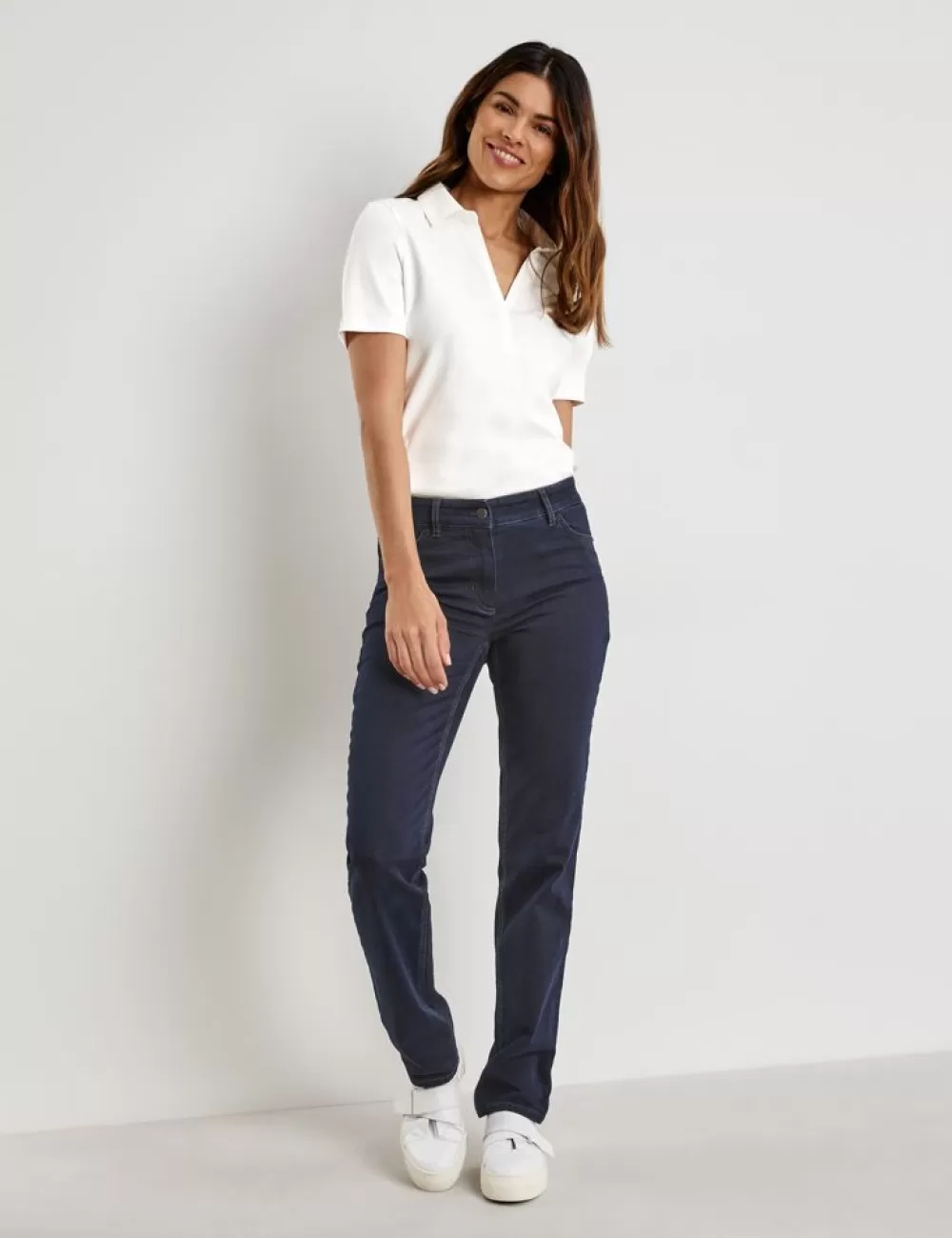 GERRY WEBER Dżinsy Z 5 Kieszeniami, Straight Fit, Krotki Rozmiar Online