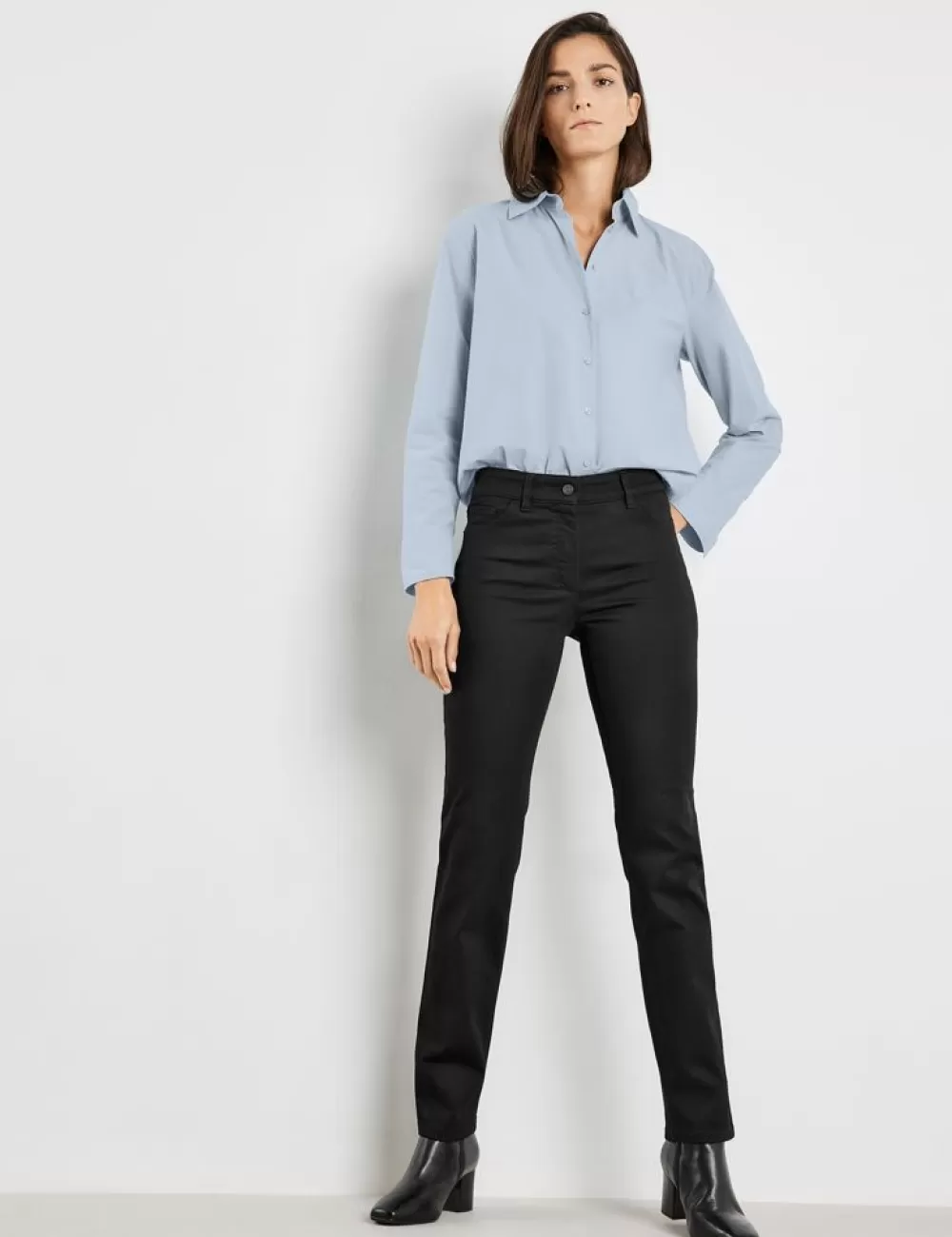 GERRY WEBER Dżinsy Z 5 Kieszeniami, Straight Fit, Krotki Rozmiar Clearance