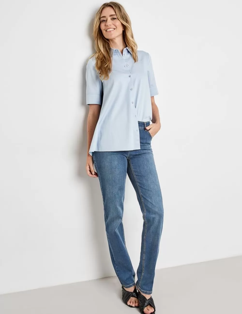 GERRY WEBER Dżinsy Z 5 Kieszeniami, Straight Fit, Krotki Rozmiar Shop