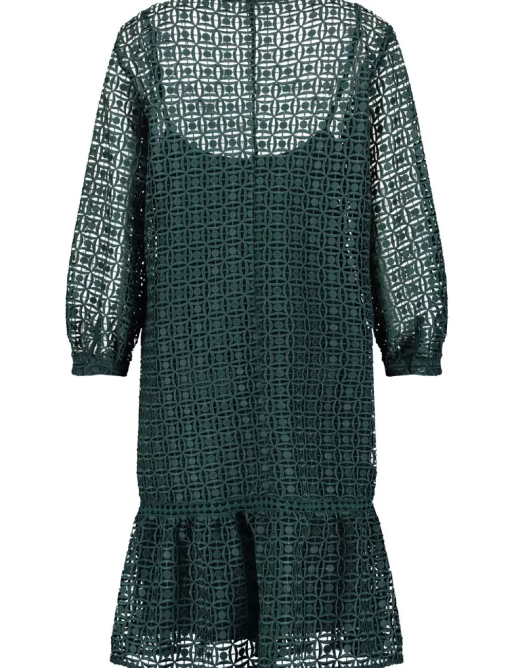 GERRY WEBER Ekstrawagancka Sukienka Z Azurowa Koronka I Doszyta Partia Spodnicy Fashion