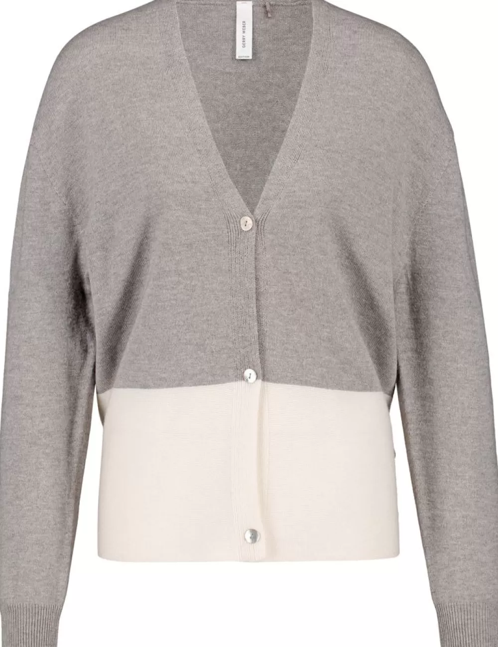 GERRY WEBER Kardigan W Bloki Kolorow Z Dzianiny O Roznych Splotach Sale