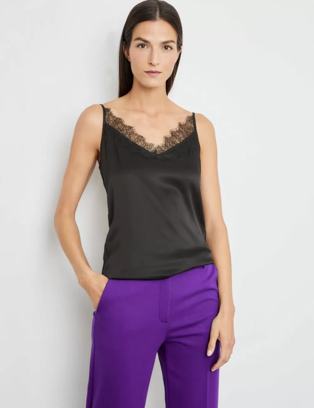 GERRY WEBER Lejacy Top Z Koronkowym Obszyciem Cheap