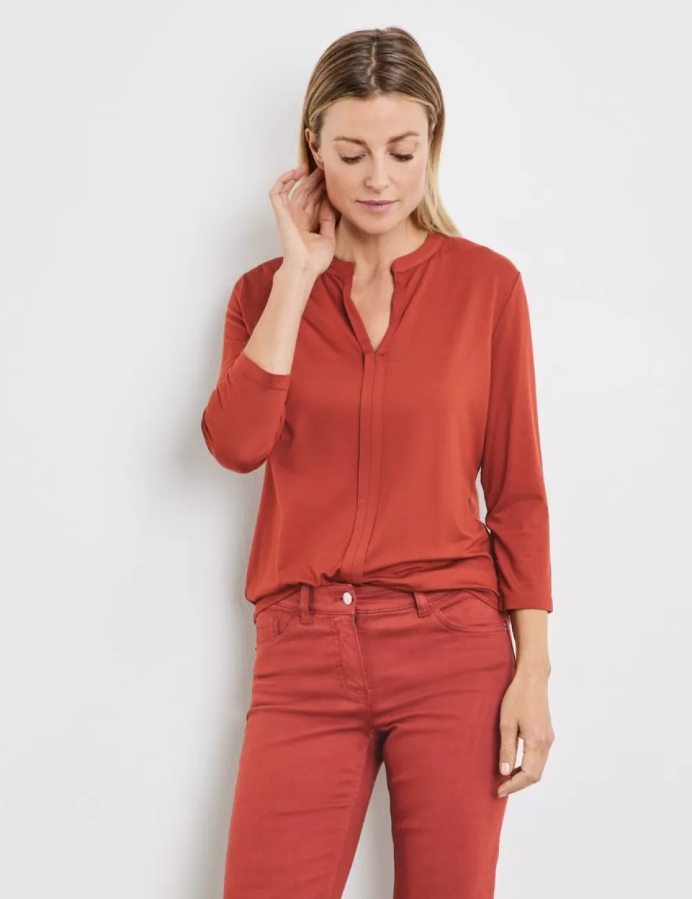 GERRY WEBER Prosta Bluzka Z Zakladkami Discount