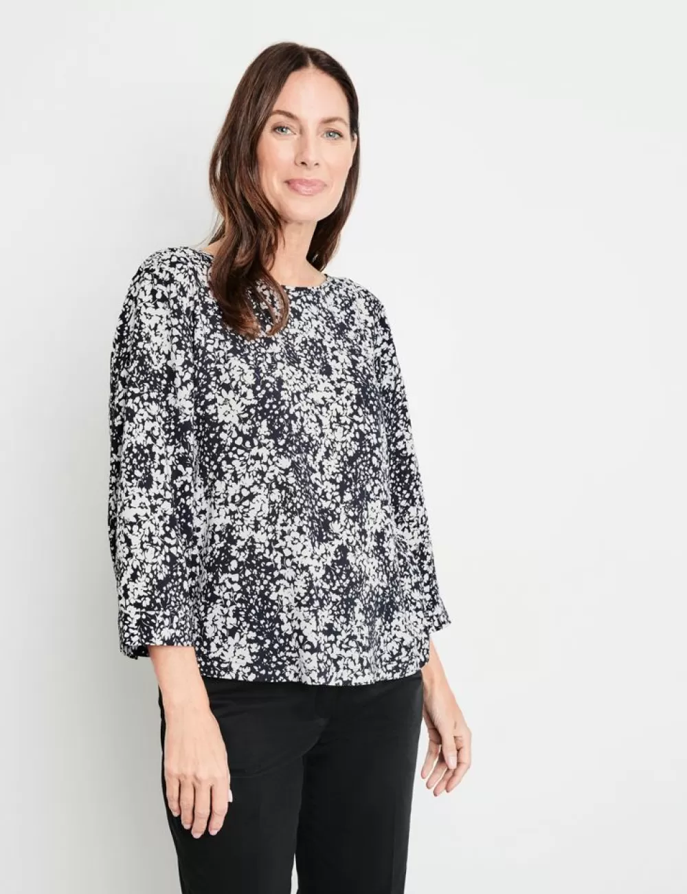 GERRY WEBER Przewiewna Bluzka Z Rekawem 3/4 Outlet