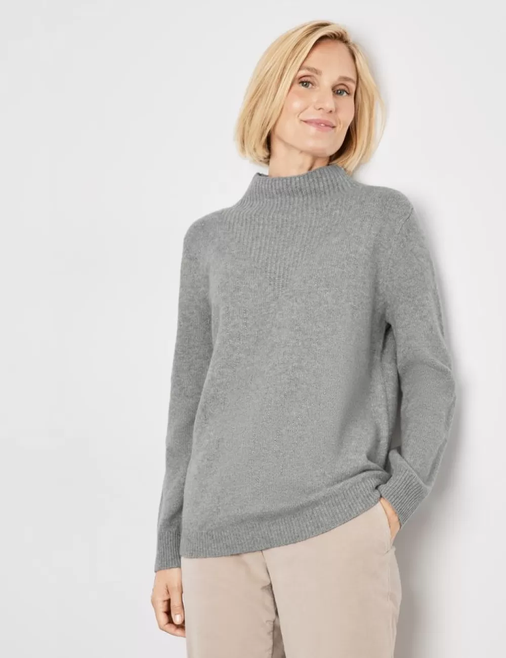 GERRY WEBER Sweter Z Cienkiej Dzianiny Z Ozdobnymi Kamykami Best Sale