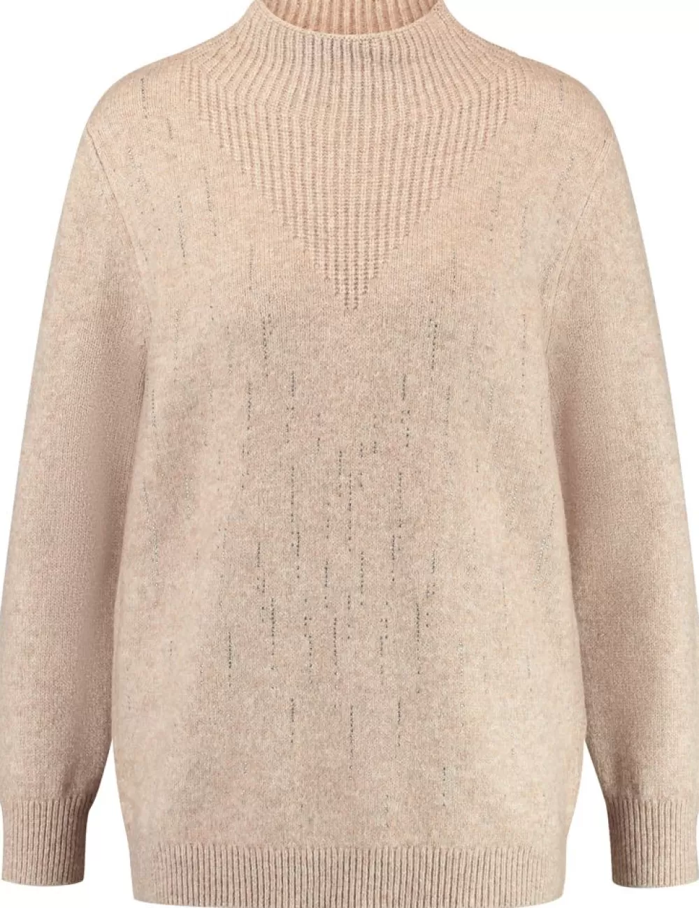 GERRY WEBER Sweter Z Cienkiej Dzianiny Z Ozdobnymi Kamykami Flash Sale