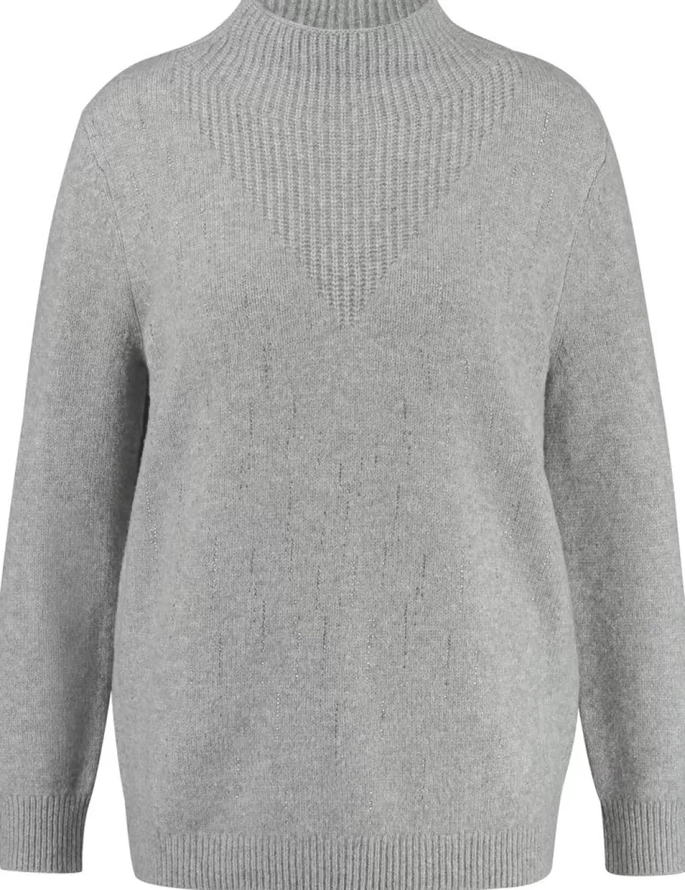 GERRY WEBER Sweter Z Cienkiej Dzianiny Z Ozdobnymi Kamykami Best Sale