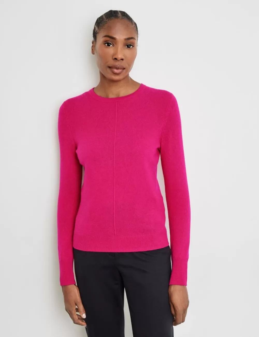 GERRY WEBER Sweter Z Dlugim Rekawem Z Pionowa Zaszewka I Domieszka Kaszmiru Flash Sale