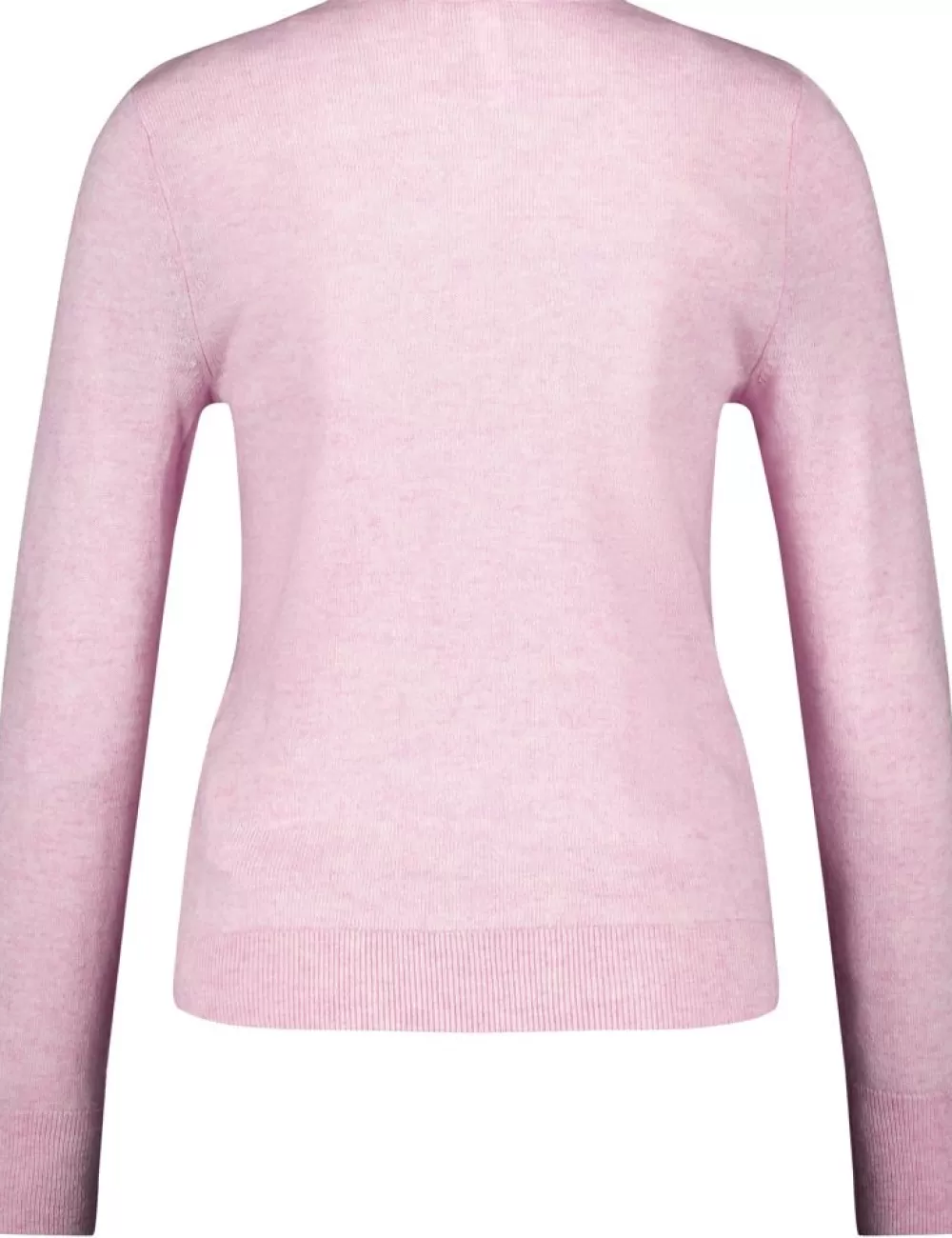 GERRY WEBER Sweter Z Dlugim Rekawem Z Pionowa Zaszewka I Domieszka Kaszmiru Store