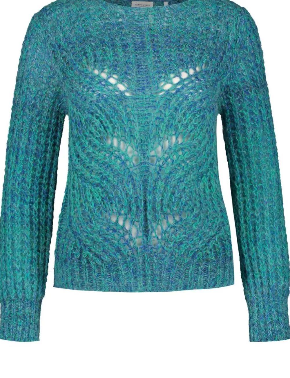 GERRY WEBER Sweter Z Grubym Wzorem W Warkocze, Z Domieszka Welny Shop