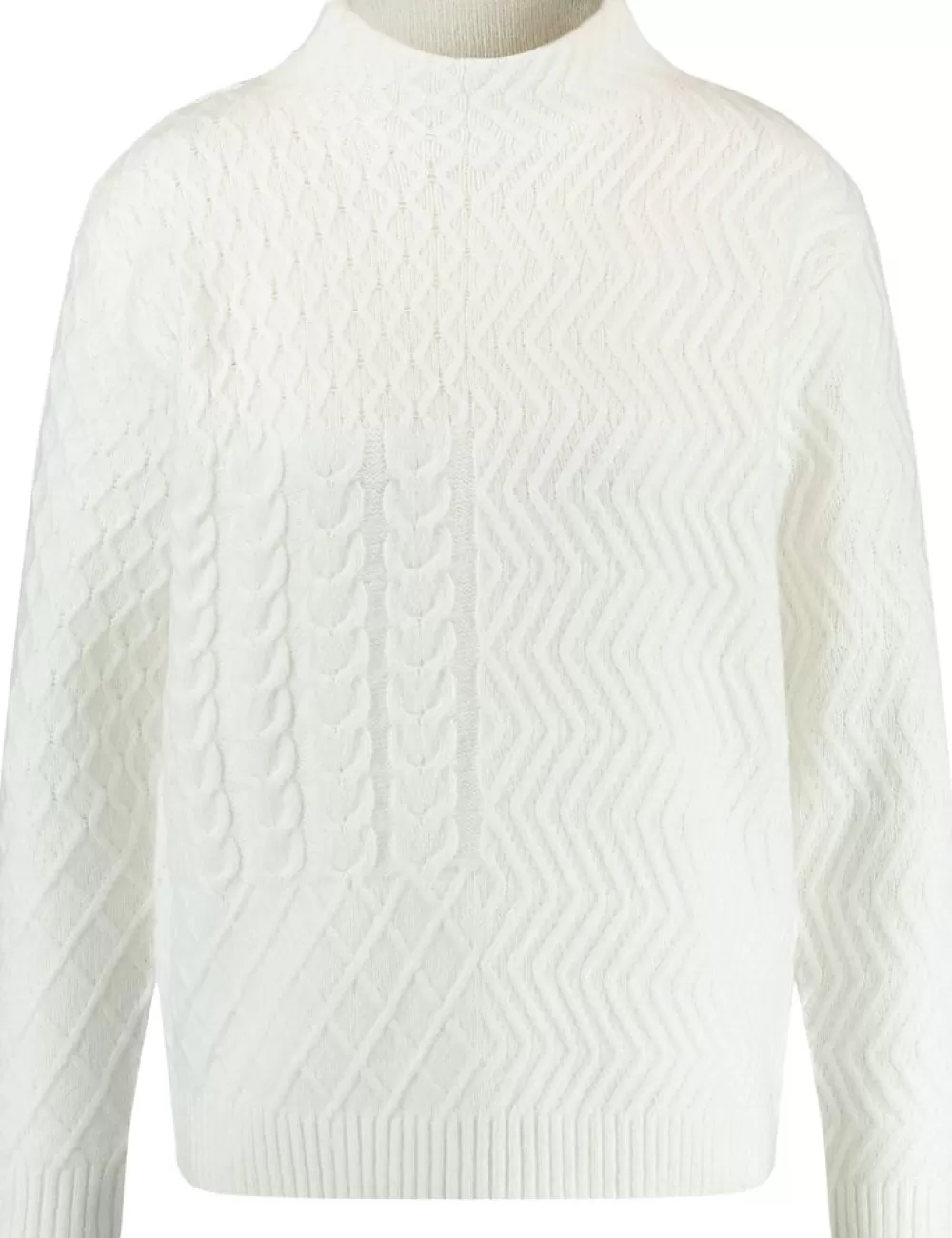 GERRY WEBER Sweter Z Polgolfem I Dzianinowym Wzorem Cheap