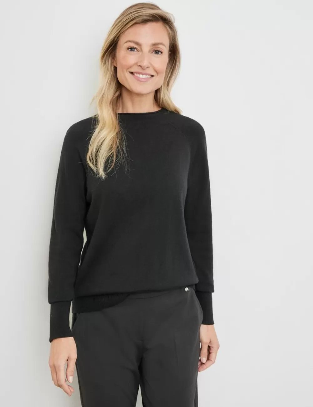 GERRY WEBER Sweter Z Wysokogatunkowej Dzianiny Z Domieszka Jedwabiu Discount