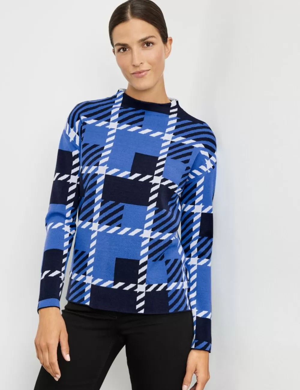 GERRY WEBER Sweter Z Wysokogatunkowej Dzianiny Z Przedluzonym Tylem Sale