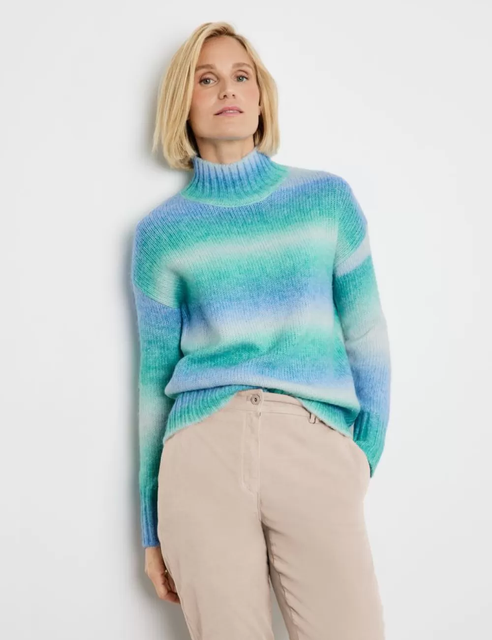 GERRY WEBER Sweter Ze Stojka I Domieszka Welny Shop