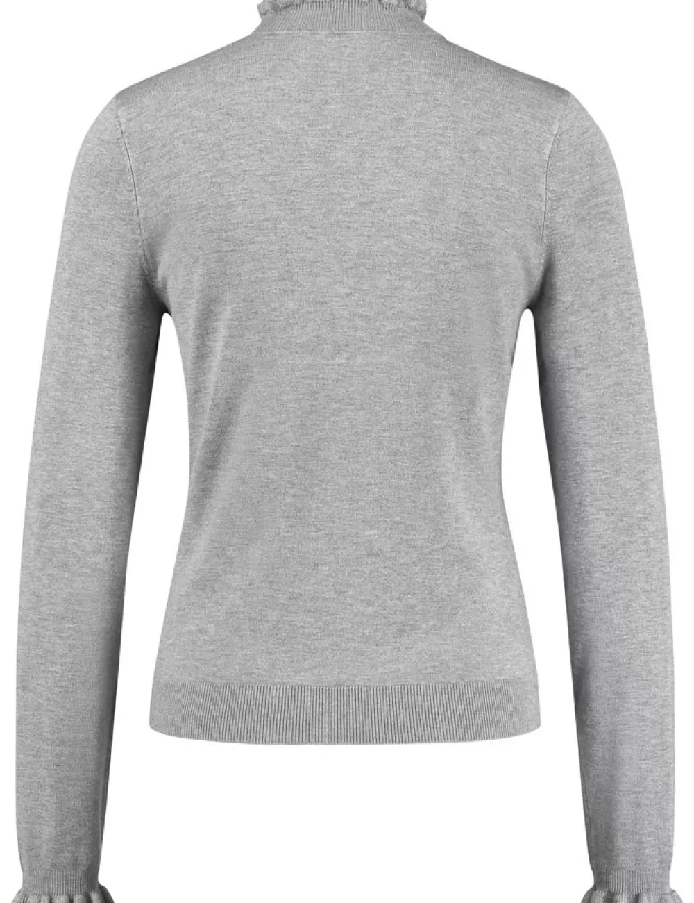 TAIFUN Sweter Ze Stojka I Rekawami Z Falista Krawedzia Shop