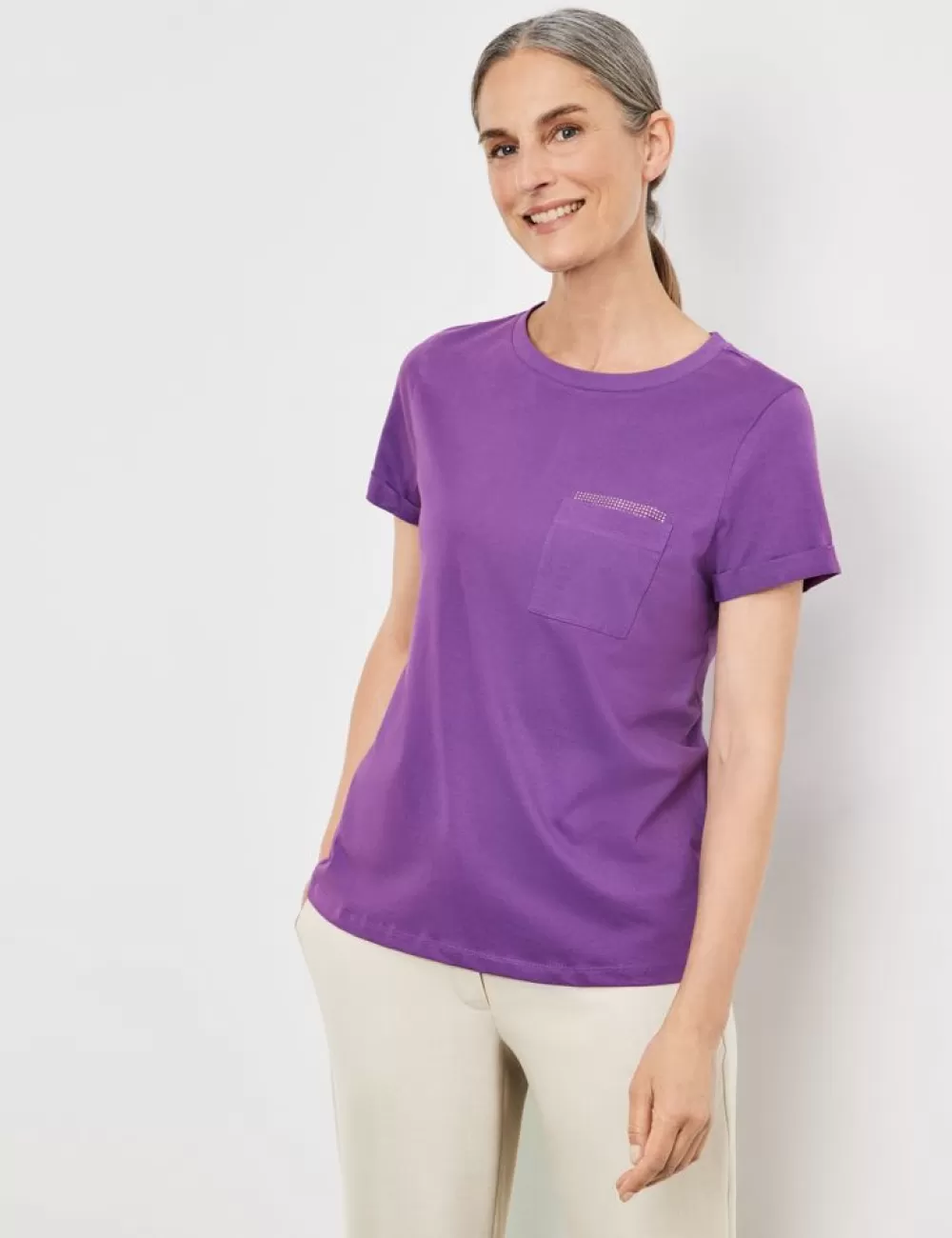 GERRY WEBER T-Shirt Z Ozdobnymi Kamykami Clearance