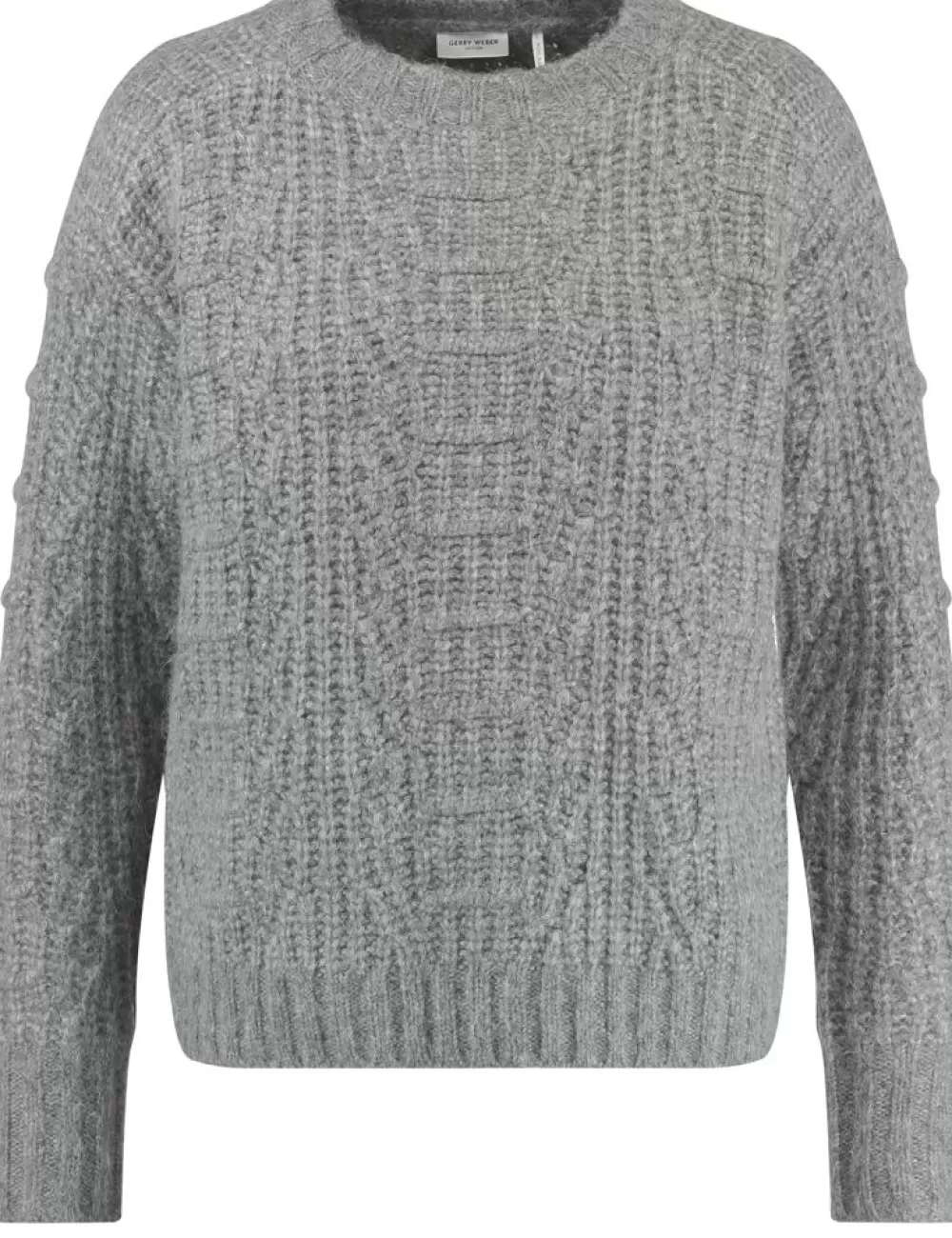 GERRY WEBER Welniany Sweter Z Fakturowanej Dzianiny Clearance